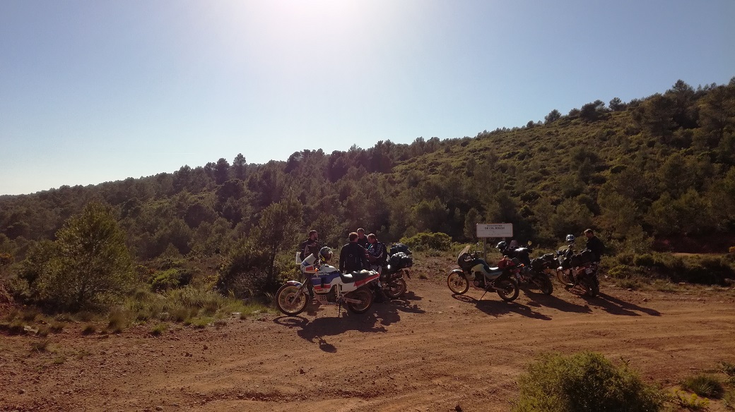 Pause sur la piste rouge.