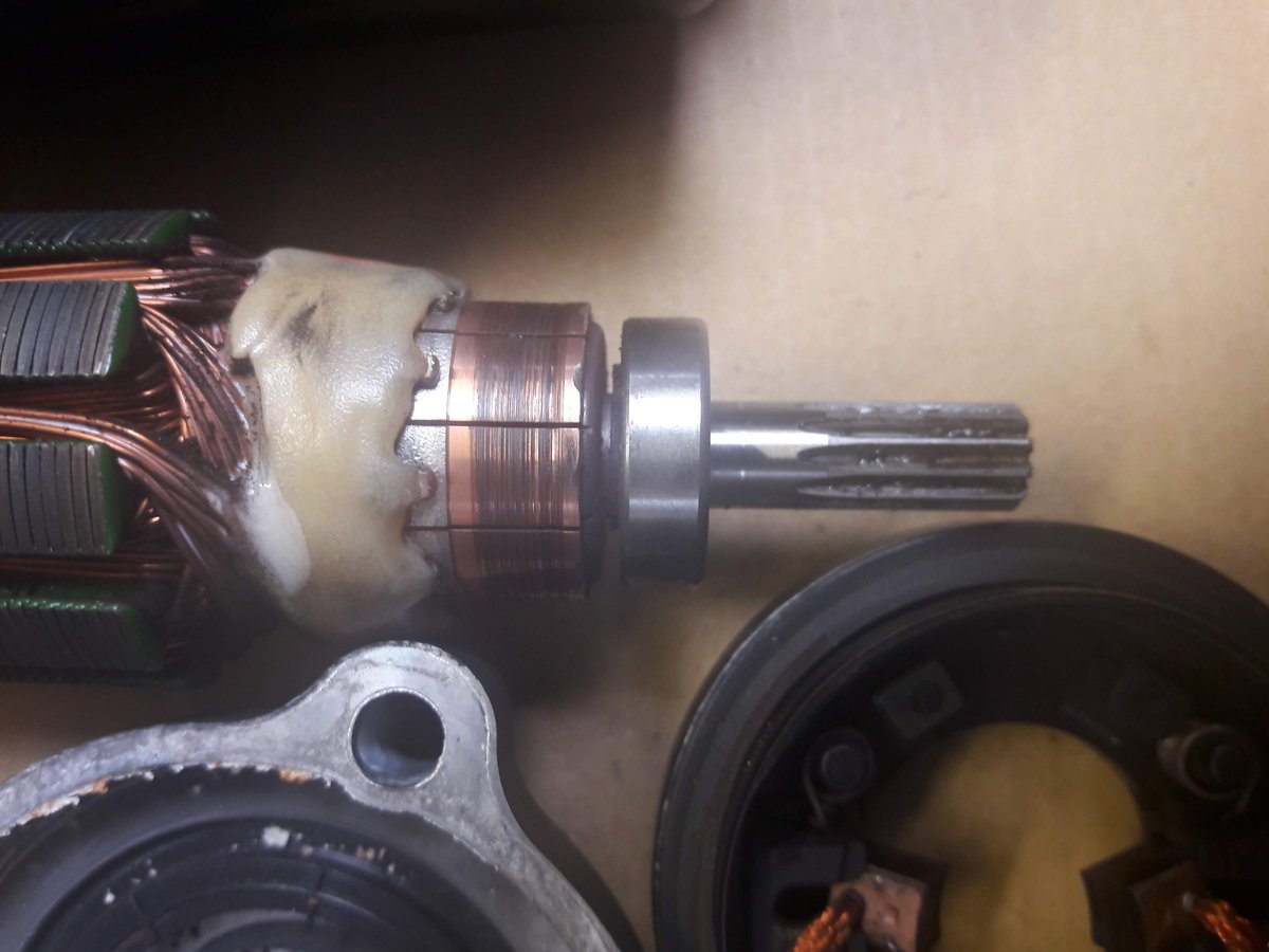 L'usure du rotor bien visible