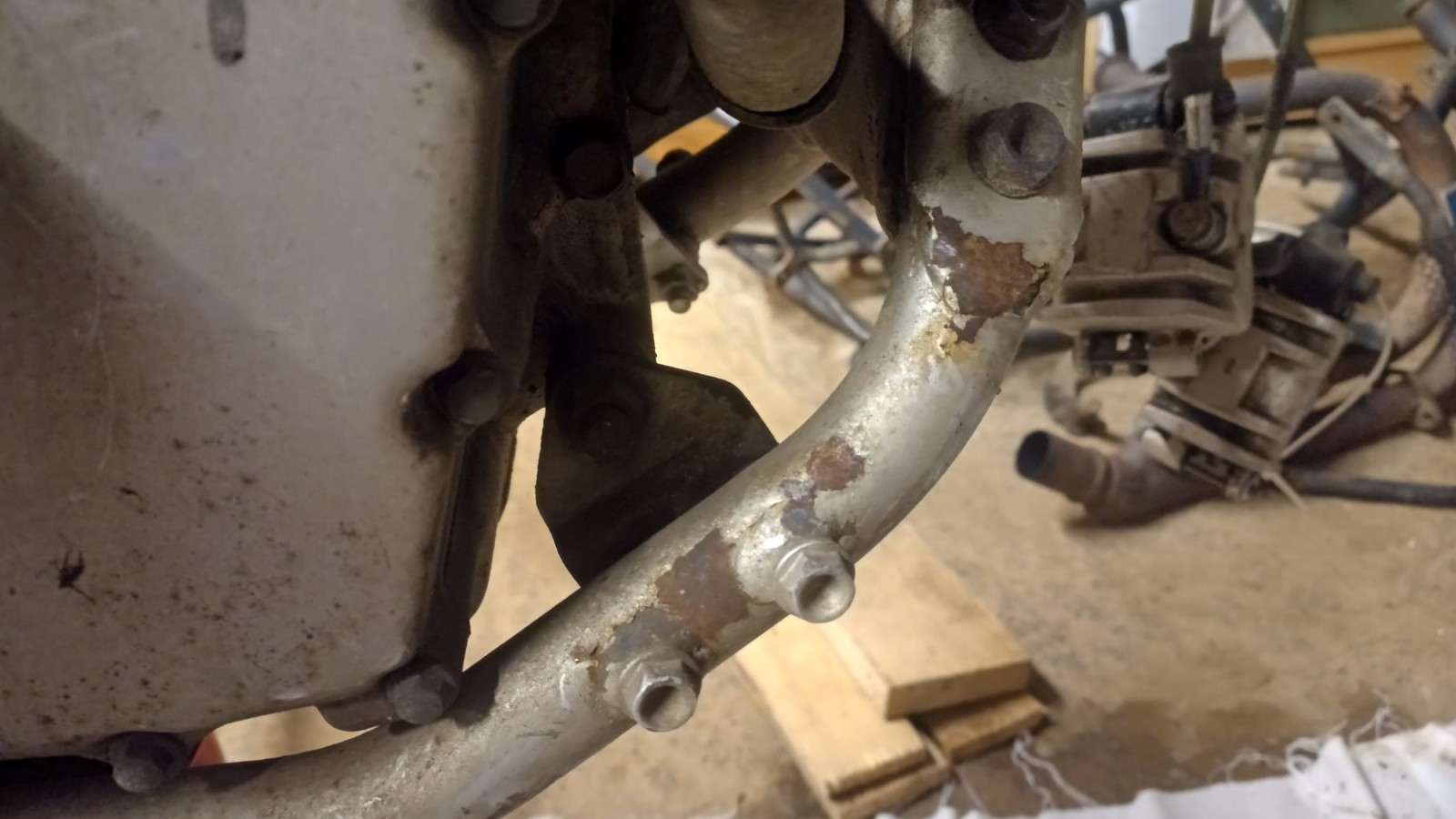 Rouille sur le cadre