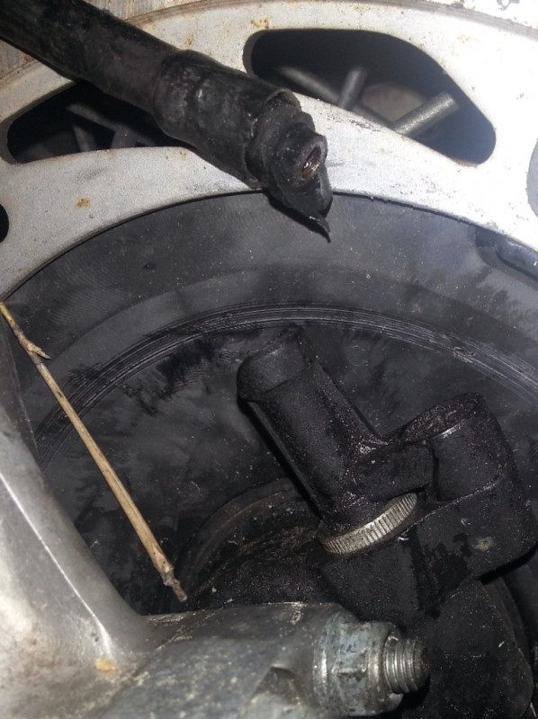 Détail de la cassure